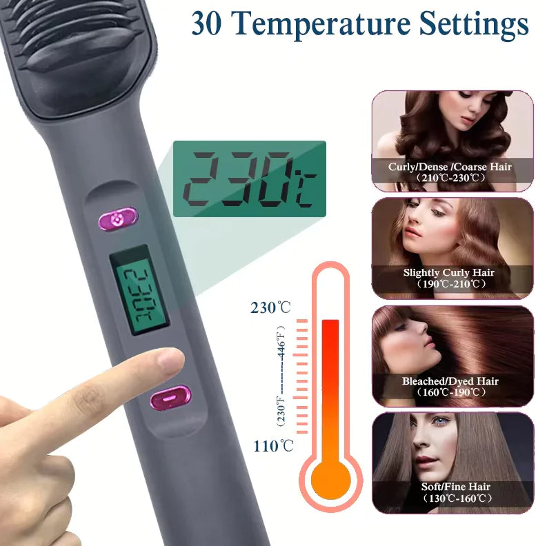 2 in 1 Straightener Styling Comb