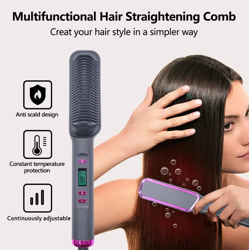 2 in 1 Straightener Styling Comb