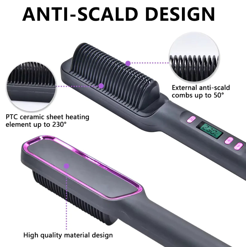 2 in 1 Straightener Styling Comb